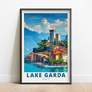 Gardameer Print - Malcesine Kunst - Gardameer Post