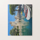 Gardameer Sirmione Castle uitzicht puzzel (Verticaal)