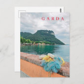 Gardameer visnetten uitzicht briefkaart (Voorkant / Achterkant)