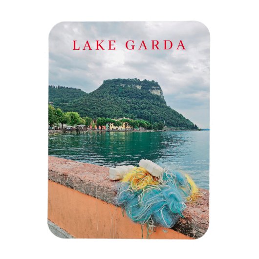 Gardameer visnetten uitzicht koelkastmagneet magneet (Verticaal)