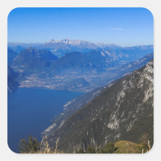 Gardasee Vierkante Sticker (Voorkant)