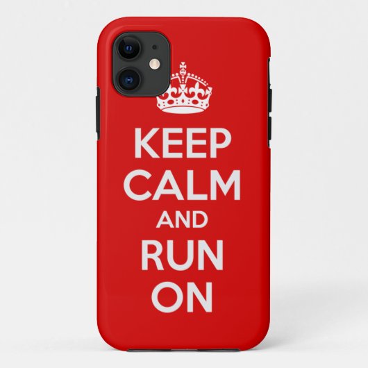 Garde Calme et Cours Sur Coque iPhone 5 (Dos)