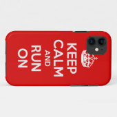 Garde Calme et Cours Sur Coque iPhone 5 (Dos (Horizontal))