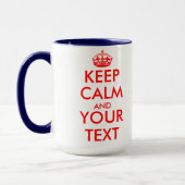 Garde calme modèle de mug combo (Gauche)