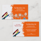 GARDE Childcare gardant les enfants le carte de (Devant / Derrière)