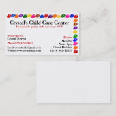 Garde Childcare gardant les enfants le carte de (Devant / Derrière)