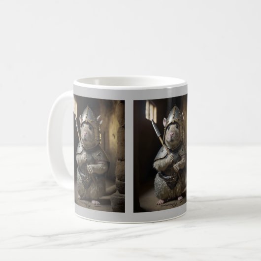 Garde de château médiéval Rat Mug (Devant gauche)