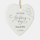 Garde de jour de mariage - Ornement de Noël de mar (Droite)