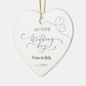 Garde de jour de mariage - Ornement de Noël de mar (Gauche)