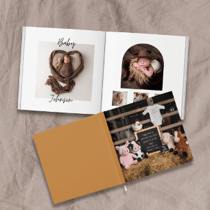 Garde de livre de photos de bébé d'animaux de ferm