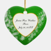 Garde de photos pour bébé ornement de Noël (Dos)