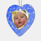 Garde de photos pour bébé ornement de Noël (Gauche)