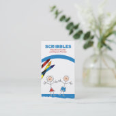 GARDE D'ENFANCE Carte de visite de garde d'enfants (Debout devant)