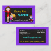 Garde d'enfants, Cartes de visite de garde d'enfan (Devant / Derrière)