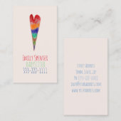 Garde d'enfants et garde d'enfants Carte de coeur  (Devant / Derrière)