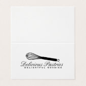 garde-manger chef visitekaartjes (Buitenkant ongevouwen)