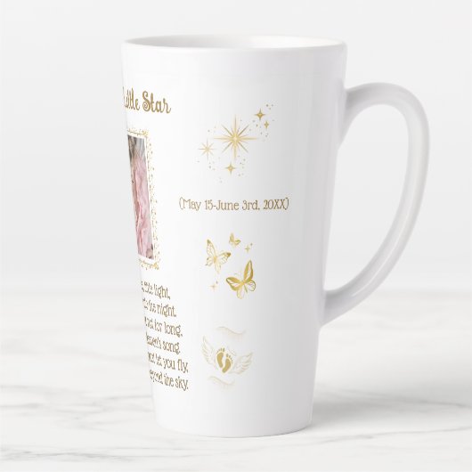 Garde-mémoire de bébé personnalisée Mug (Droite)
