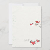 Garde-moi dans ton coeur Photo Invitation (Dos)