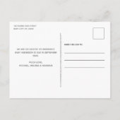 Garde photo personnalisée Faire-part de grossesse (Dos)