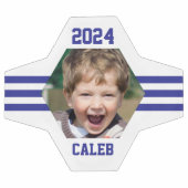 Garde photo personnalisée Royal Blue Stripes (Plat)