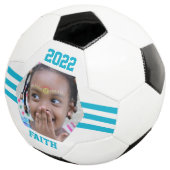 Garde photo personnalisée Turquoise bandes (3/4)