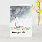 'Garde Ta Chinière ! ' Carte de vœux (Fleur jaune)