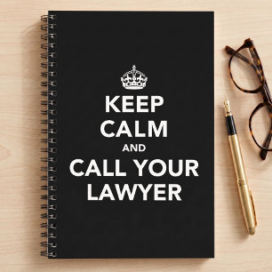Garde ton calme et appelle ton avocat Cahier