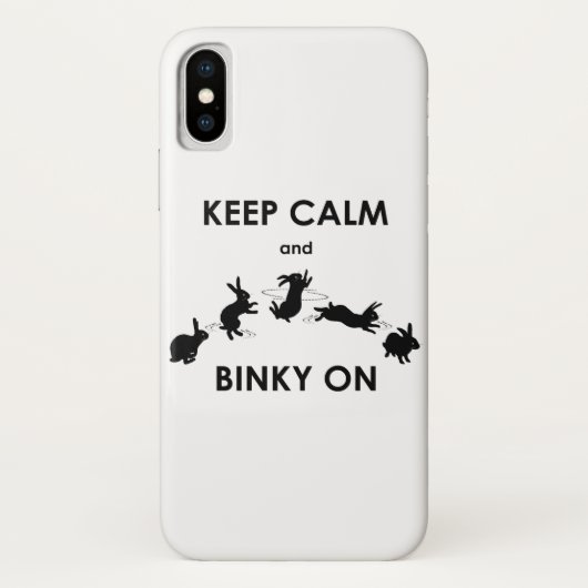 Garde ton calme et Binky sur coque iPhone X (Dos)