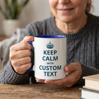 Garde ton calme modèle de mug avec citation person