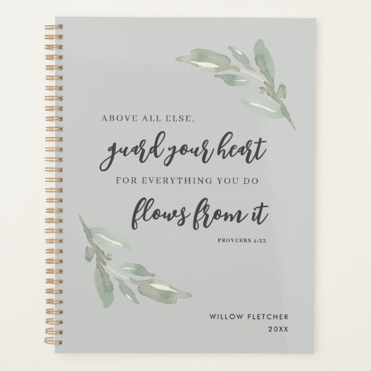 Garde ton coeur Bible chrétienne Verdure Verdure (Devant)