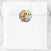 Garden Angel Ronde Sticker (Tas)