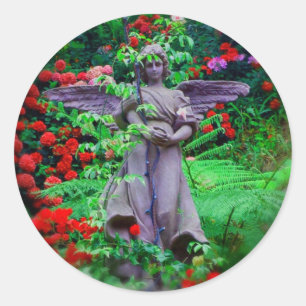 Garden Angel Ronde Sticker