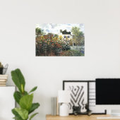 Garden at Argenteuil, Monet, Fine Art Poster (Bureau à domicile)