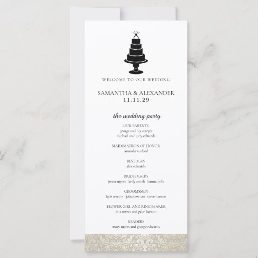 Garden Bee Ceremony Programme (Devant)