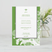 Garden Bee Toile Faire-part de mariage (Debout devant)