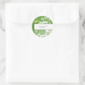 Garden Bee Toile Vert Mariage Favoriser Étiquette (Sac)