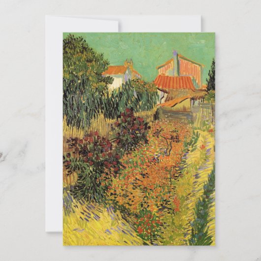 Garden Behind a House van Vincent van Gogh (Voorkant)