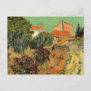 Garden Behind a House van Vincent van Gogh Briefkaart