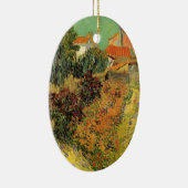 Garden Behind a House van Vincent van Gogh Keramisch Ornament (Rechts)