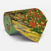 Garden Behind a House van Vincent van Gogh Stropdas (Opgerold)