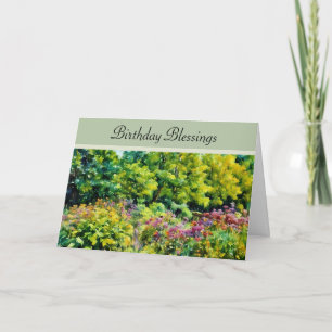Garden Birthday Blessings - Verjaardag Kaart