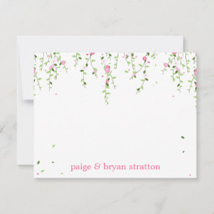 Garden Blooms Flat Hartelijk dank Notitiekaartje