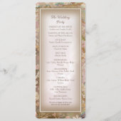 Garden Blooms Mariage Flat Programme (Dos)