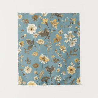 Garden Blue Bloom Wandkleed