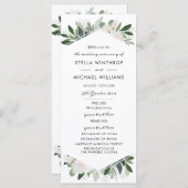 Garden Blush Wedding Programme Programma (Voorkant / Achterkant)