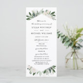 Garden Blush Wedding Programme Programma (Staand voorkant)