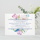 Garden Bouquet Faire-part de mariage Floral (Debout devant)