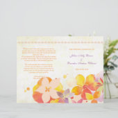 Garden Breeze Floral Mariage Bi Fold Programme (Debout devant)