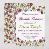 Garden Bridal Shower Invitation Card (Devant / Derrière)