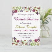 Garden Bridal Shower Invitation Card (Debout devant)